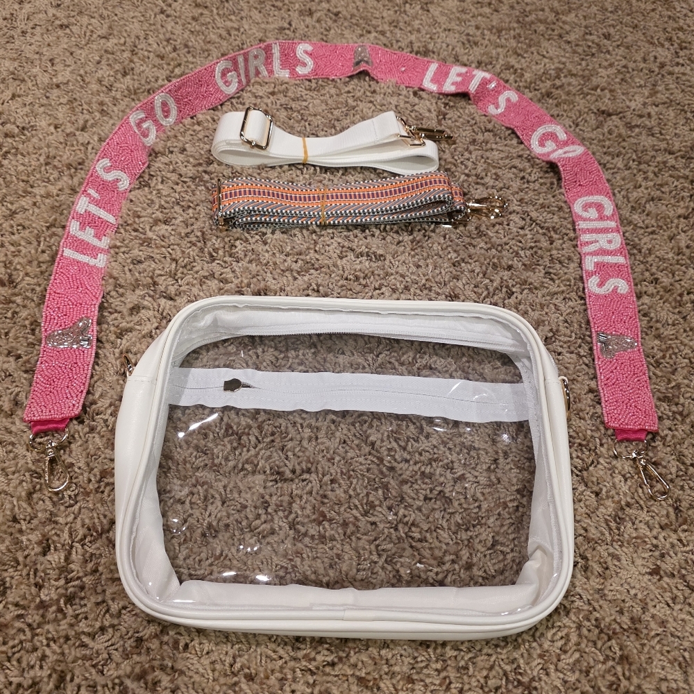 NWT Stadium Clear Crossbody Bag. Comes with 3 interchangeable straps. - Picture 5 of 7